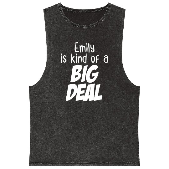 Emily is Kind of a Big Deal Mineral Wash Tank Tops