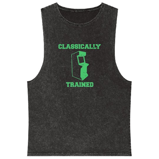 Classically Trained | Arcade player Mineral Wash Tank Tops