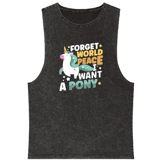 Horse Dressage Horseback-Riding Horse Girl Barn Mineral Wash Tank Tops