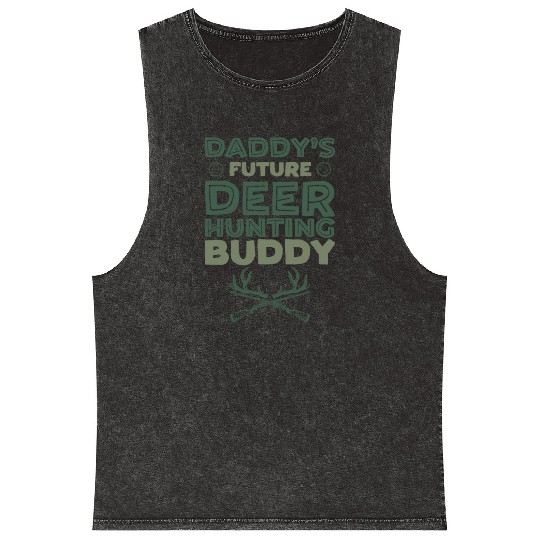 Buck Deer Hunting Hunter Kid Mineral Wash Tank Tops