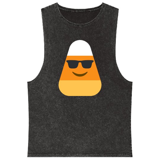 Cool Candy Corn Halloween Costume Mineral Wash Tank Tops