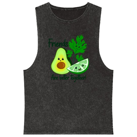 Friends Are Better Together Mineral Wash Tank Tops