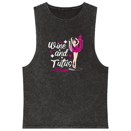 Ballet Ballerina Dance Dancer Dancing Ballet Gift Mineral Wash Tank Tops