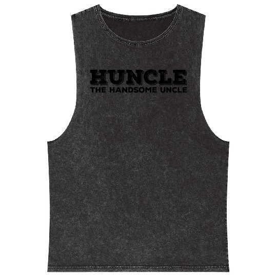 Huncle The Handsome Uncle Mineral Wash Tank Tops