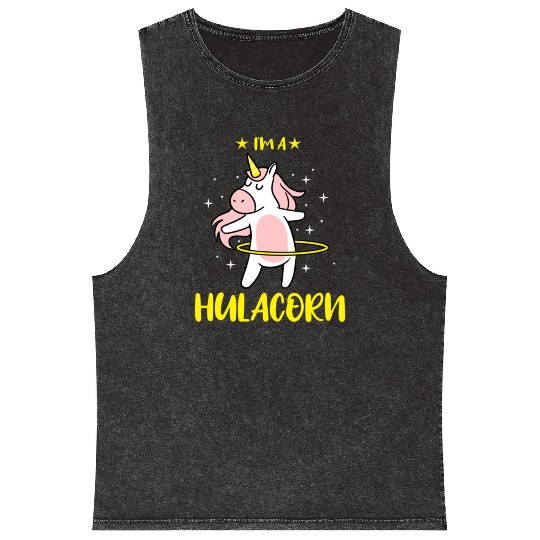 I m A Hulacorn For Unicorn Lover Mineral Wash Tank Tops