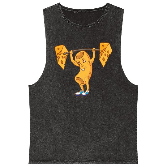 Macaroni Cheeselifting For Macaroni Cheese Lover Mineral Wash Tank Tops