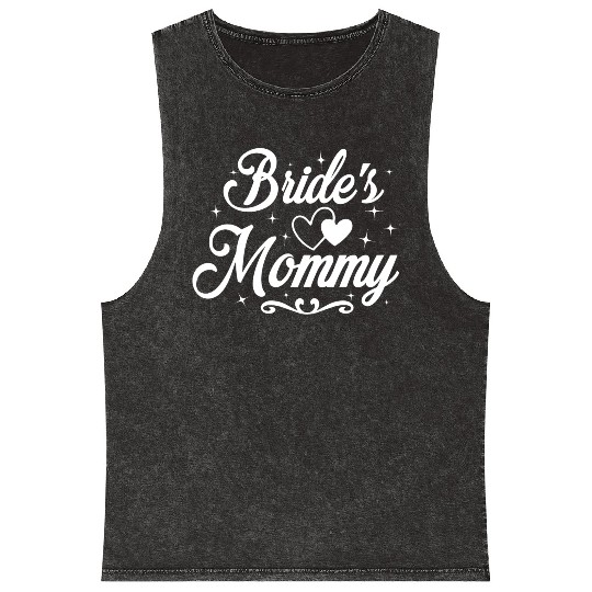 Mother Of The Bride Wedding Party Mob Mom Mineral Wash Tank Tops