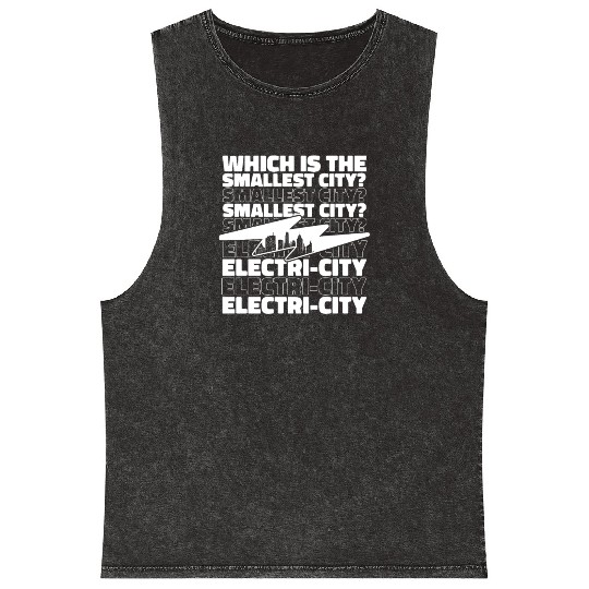 Electrician Electrical Engineer Lineman Mineral Wash Tank Tops