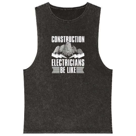 Electrician Electrical Engineer Lineman Mineral Wash Tank Tops