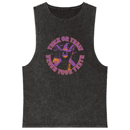 Trick Or Treat Brush Your Teeth Mineral Wash Tank Tops