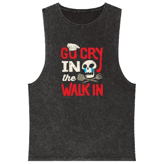 Chef Design ,Kitchen Chef Culinary Cook Mineral Wash Tank Tops