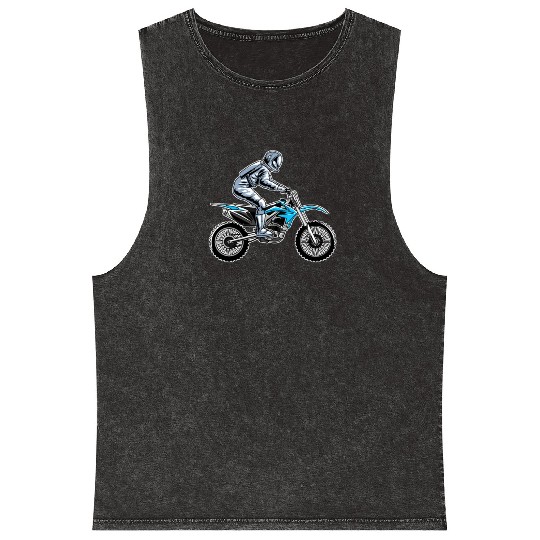 Dirt Bike MX Motocross Supercross Mineral Wash Tank Tops