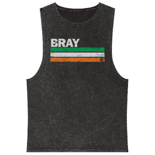 Bray Ireland Flag Irish Pride Mineral Wash Tank Tops