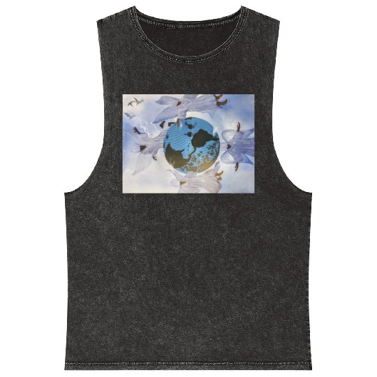 Blue Mountain Mineral Wash Tank Tops