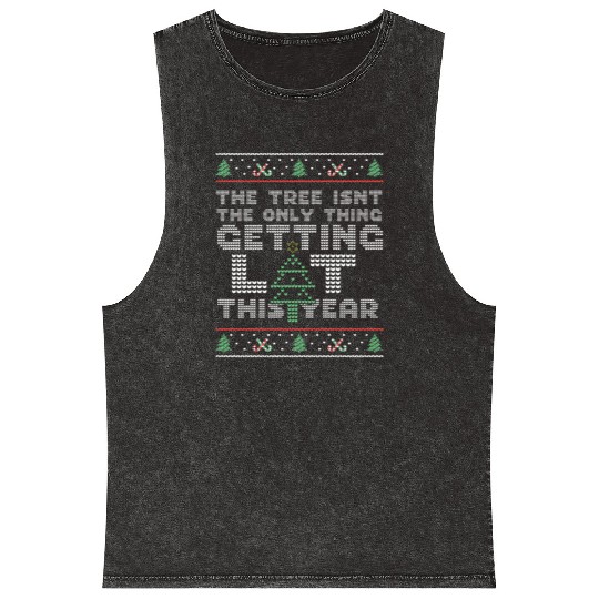 Funny Ugly Christmas graphic, Not The Only Thing Mineral Wash Tank Tops