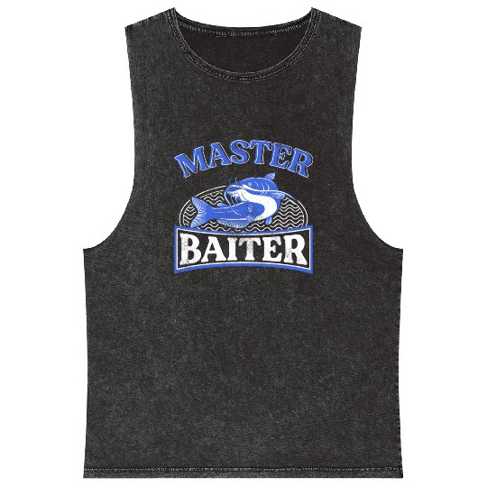 Master Baiter - Wels Catfish Hunter Mineral Wash Tank Tops