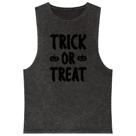 Halloween Trick or Treat Mineral Wash Tank Tops