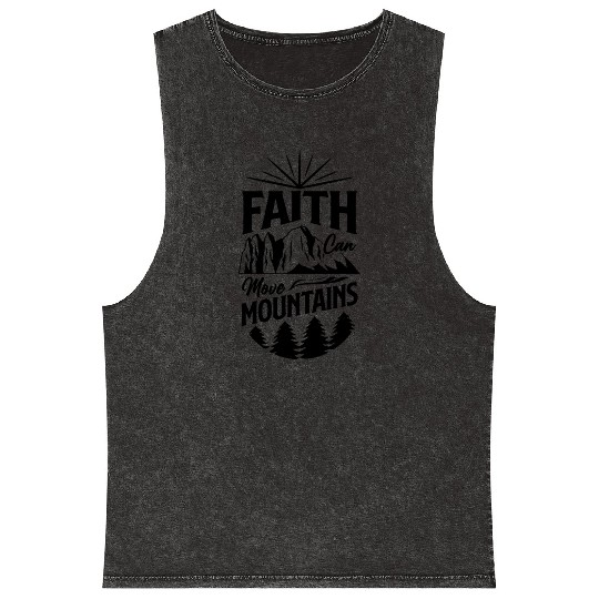 Faith Can Move Mountains Mineral Wash Tank Tops