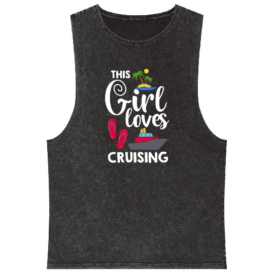 Cruise Ship Vacation Trip Party Sailing Boating Mineral Wash Tank Tops