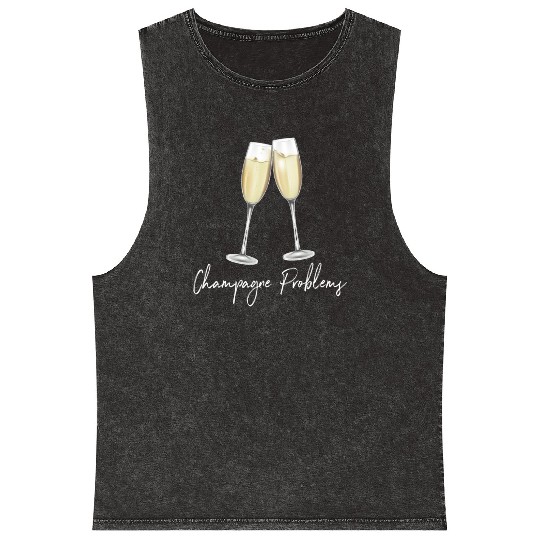 Champagne Problems Mineral Wash Tank Tops