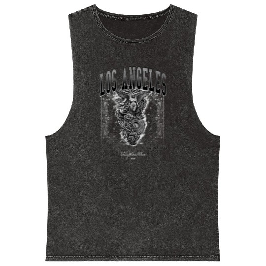 Los Angeles Felly Street Wear Mineral Wash Tank Tops