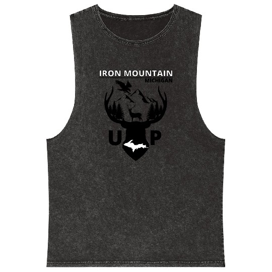 Iron Mountain Michigan Upper Peninsula Mineral Wash Tank Tops