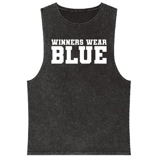 High School Musical EJ Winners Wear Blue Tank Mineral Wash Tank Tops