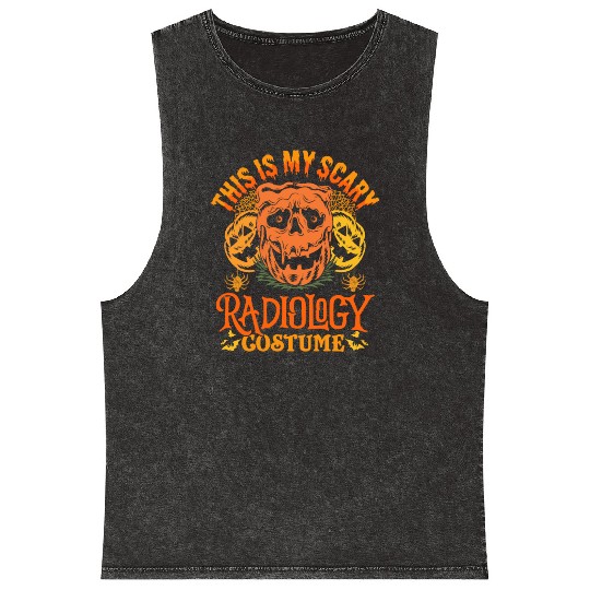This Is My Scary Radiology Costume Funny Halloween Mineral Wash Tank Tops
