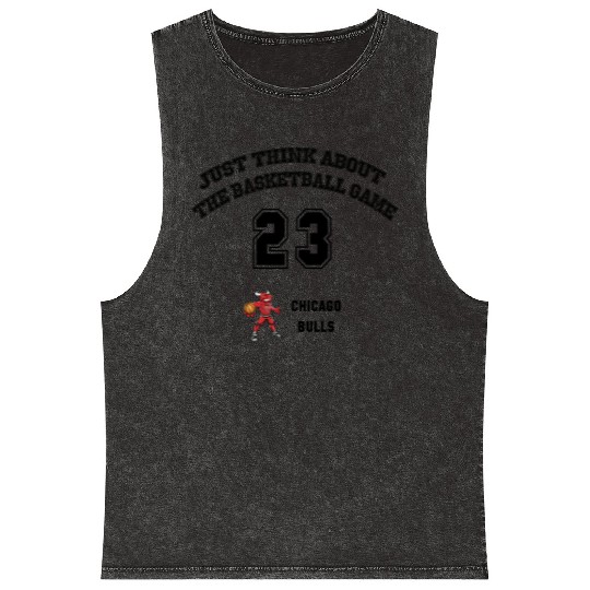 chicago bulls Mineral Wash Tank Tops