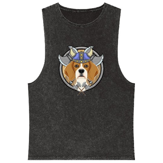 Beagle I Valhalla I Viking Mineral Wash Tank Tops