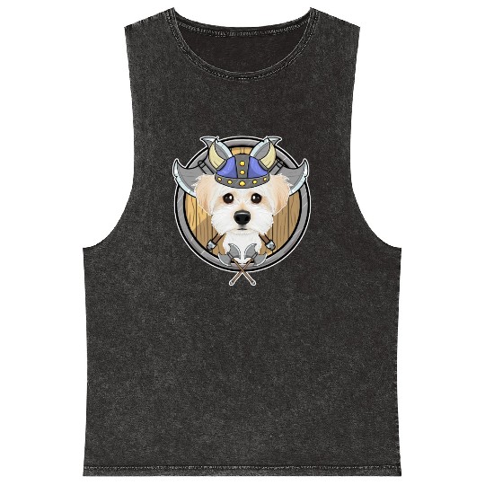 Maltese I Valhalla I Viking Mineral Wash Tank Tops
