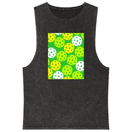 pickle ball Mineral Wash Tank Tops