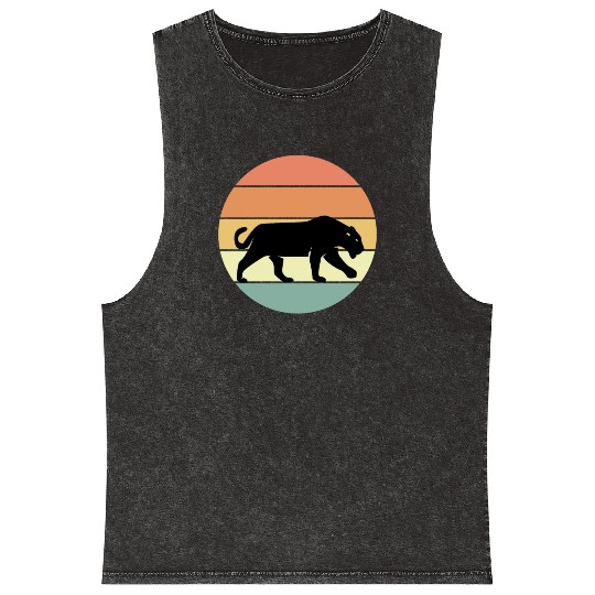 Black Panther Mineral Wash Tank Tops
