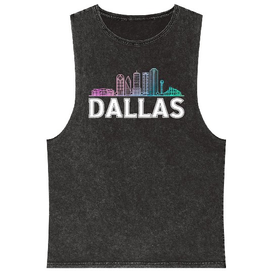 Dallas City Texas Dallas Mineral Wash Tank Tops
