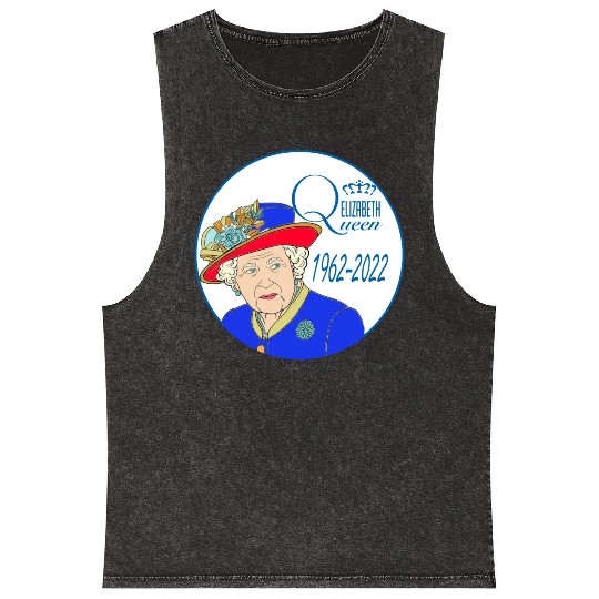 Queen Elizabeth II - rip Queen Elizabeth II - rest Mineral Wash Tank Tops