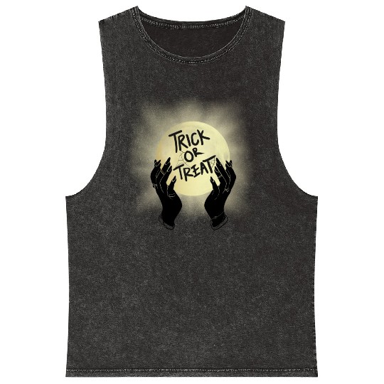 TRICK OR TREAT Mineral Wash Tank Tops