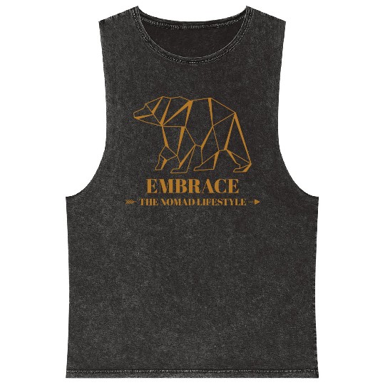 Embrace The Nomad Lifestyle Design Mineral Wash Tank Tops