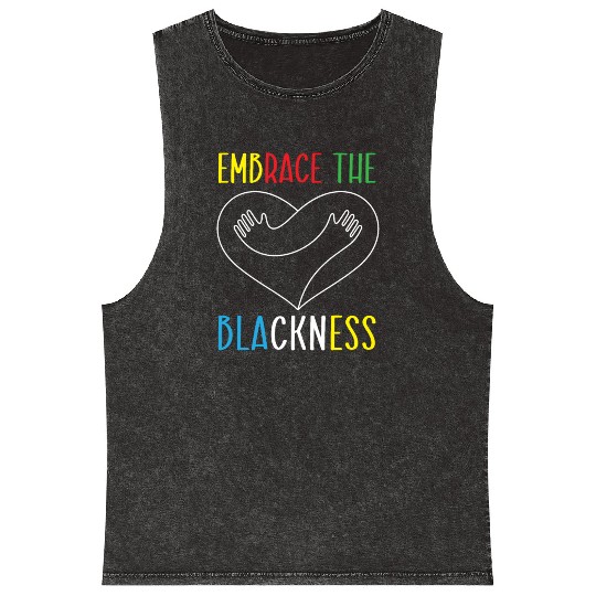 Embrace The Blackness Black History Month Melanin Mineral Wash Tank Tops