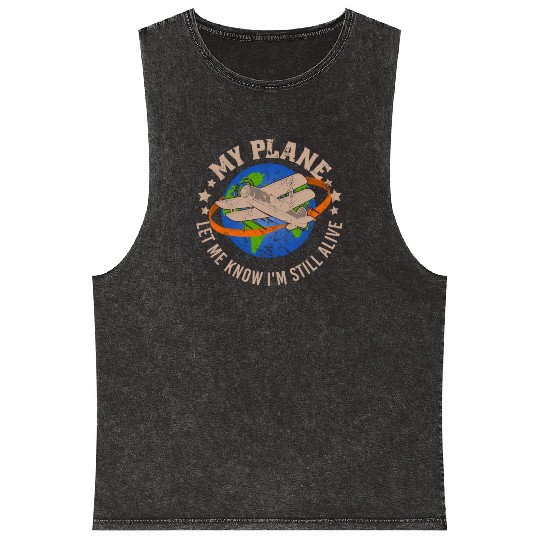 Airline Pilot Aviation Pun For a Corporate Pilot Mineral Wash Tank Tops