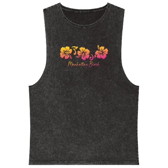 Manhattan Beach California Mineral Wash Tank Tops