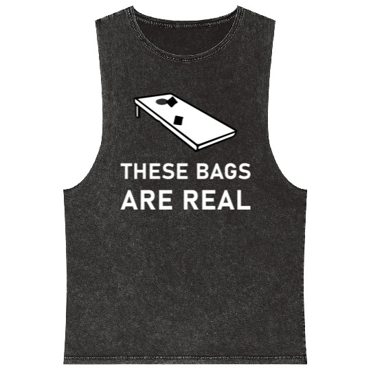 These Bags Are Real - Cornhole Mineral Wash Tank Tops