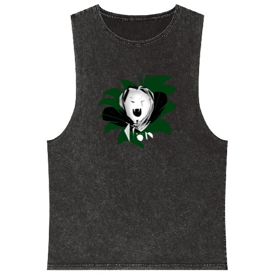 Lion Mineral Wash Tank Tops