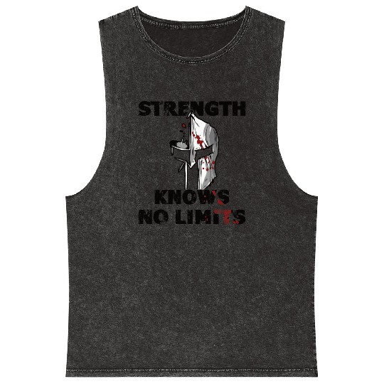 Strongman strength gym sport fitness bodybuilding Mineral Wash Tank Tops