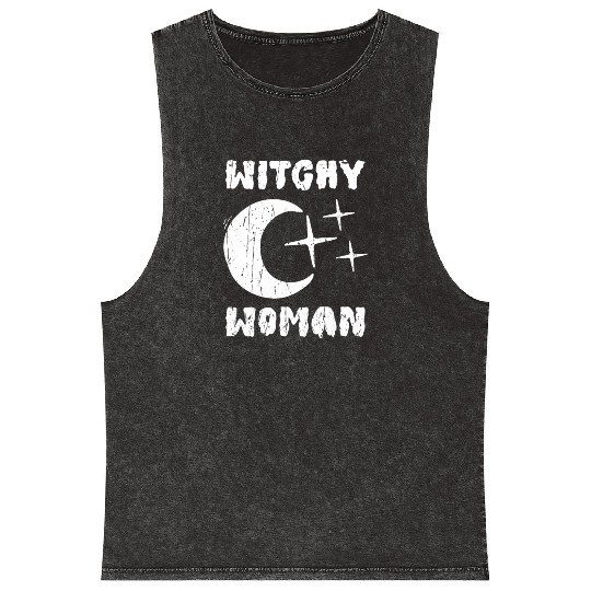 Witchy Woman - witchy Mineral Wash Tank Tops