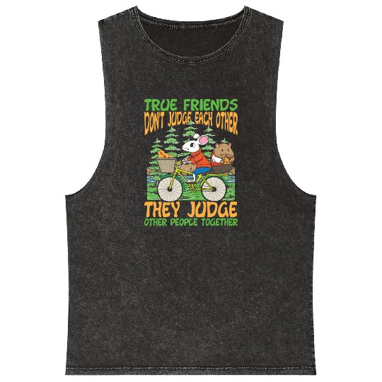 Friends Friendship Blasphemy Cohesion for a Real Mineral Wash Tank Tops