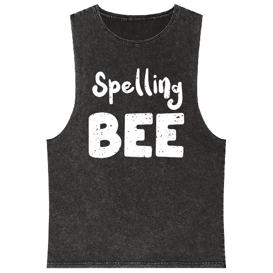Spelling Bee - Teacher Mineral Wash Tank Tops