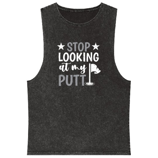 Funny Goofy Mini Golf Quotes Putt Putt Legend Mineral Wash Tank Tops