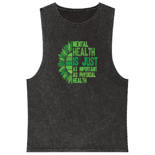 You Are Not Alone Mental Health Awareness Mineral Wash Tank Tops
