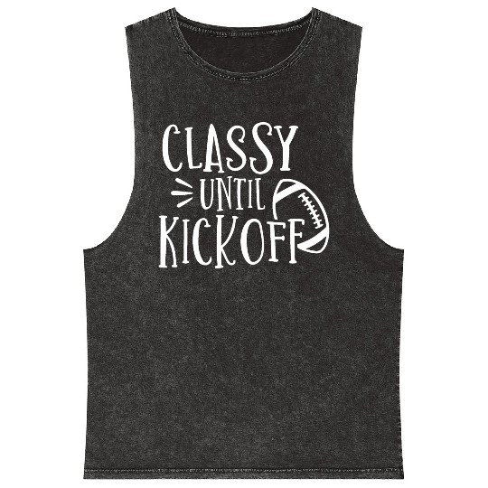 Classy Until Kickoff College Football Southern Mineral Wash Tank Tops