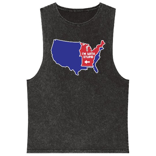 Vermont State US Design for patriotic Vermonters Mineral Wash Tank Tops